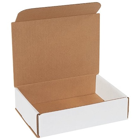 Bsc Preferred 8 x 6 x 2'' White Corrugated Mailers, 50PK BUY00028728